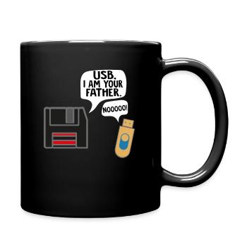 Les programmeurs Nerd USB Je suis ton père - Mug uni - noir - Droite
