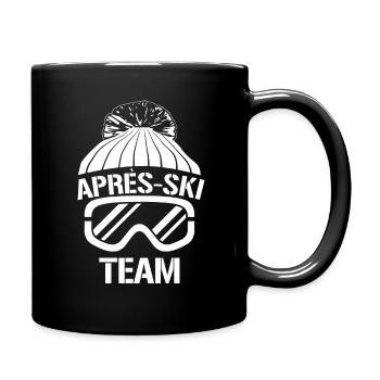 Apres ski team Gift Idea Winter Snow Fun - Full Colour Mug - black - Right