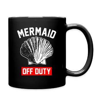 Sirène hors service cadeau eau océan - Mug uni - noir - Droite