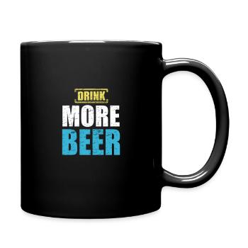 Beer motif gift drink party alcohol - Full Colour Mug - black - Right