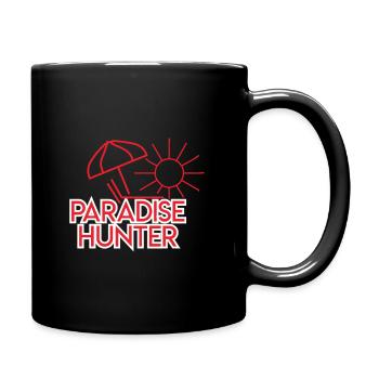 Paradis chasseur / cadeau / soleil / plage vacances - Mug uni - noir - Droite