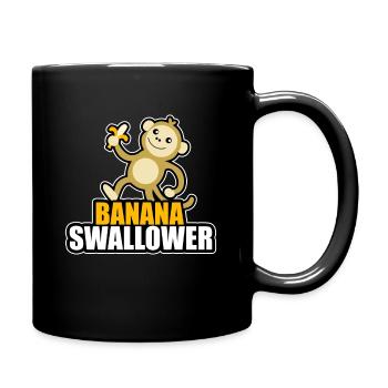 Bananen Schlucker Pervers Liebhaberin Blowjob blas - Tasse einfarbig - Schwarz - Rechts
