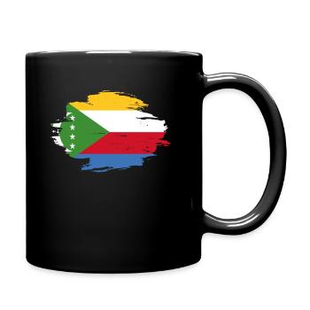 homeland flag love origin Comoros png - Full Colour Mug - black - Right