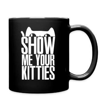 Show me your kitten cats gift - Full Colour Mug - black - Right