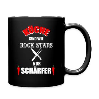 Koch Tshirt Evolution Geschenk Männer Prüfung - Tasse einfarbig - Schwarz - Rechts