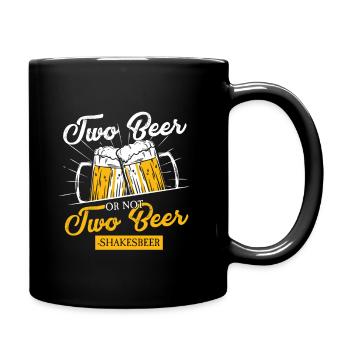 Deux bières - c'est la question de l'alcool - Mug uni - noir - Droite