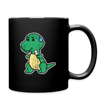 Dinosaure T-Rex petit cadeau Dino enfant animal - Mug uni - noir - Droite