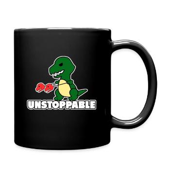 T Rex Dino est imparable dinosaures cadeaux - Mug uni - noir - Droite