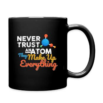 Science Chemistry Math Physics Nerd Atom - Full Colour Mug - black - Right