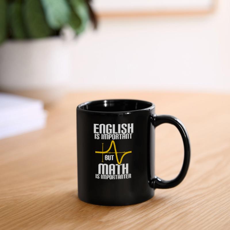 MATH IS MORE IMPORTANT THAN ENGLISH - MATH - COMPUTING Full Colour Mug