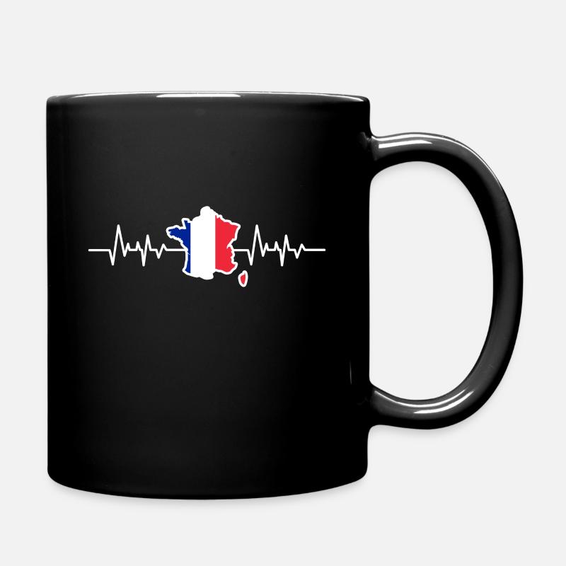 France - Mug uni - noir