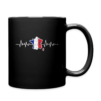 France - Mug uni - noir - Droite