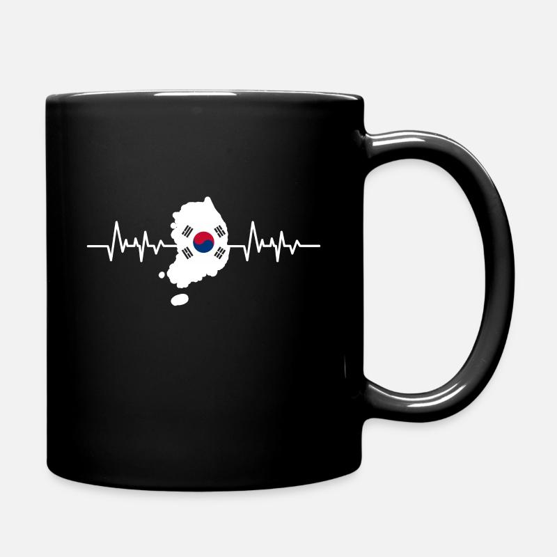 Korea - Tasse einfarbig - Schwarz