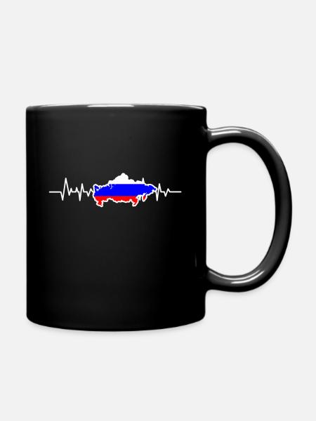 Russland - Tasse einfarbig - Schwarz