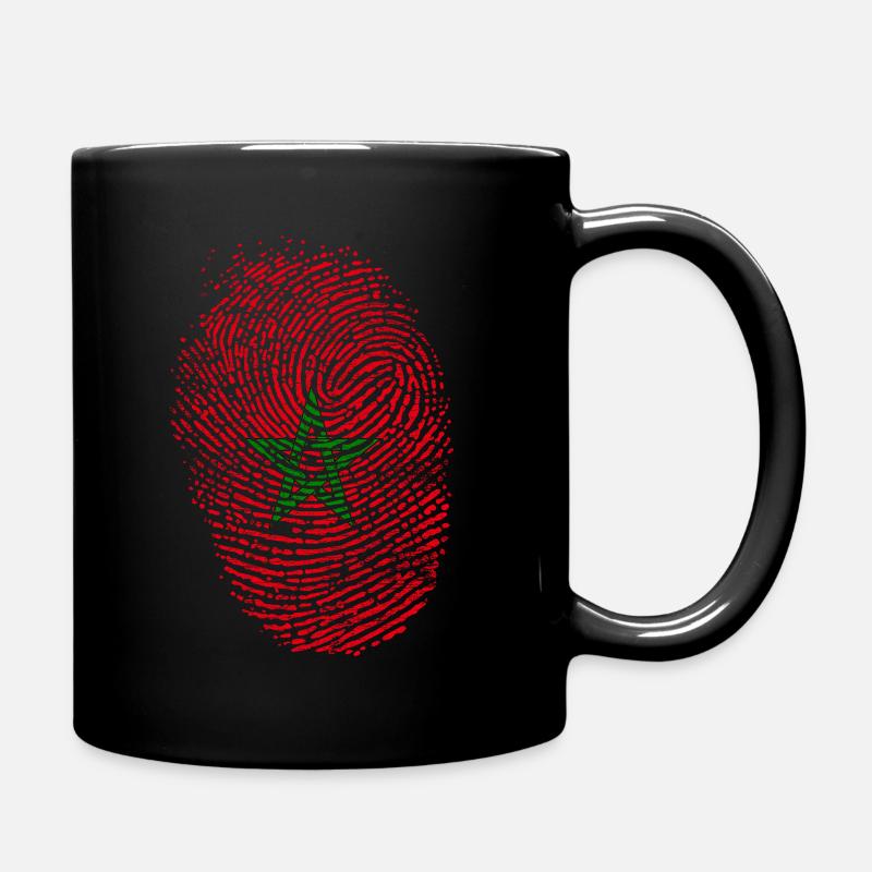 Morocco flag - Full Colour Mug - black