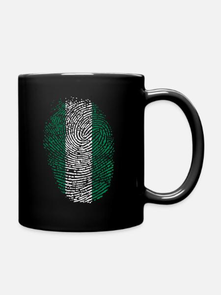 Nigeria - Tasse einfarbig - Schwarz