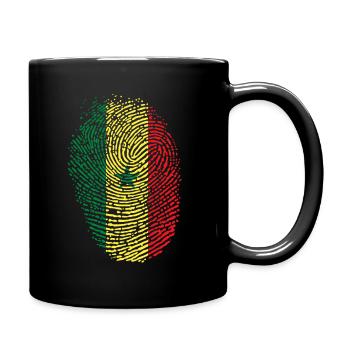 Senegal - Tasse einfarbig - Schwarz - Rechts