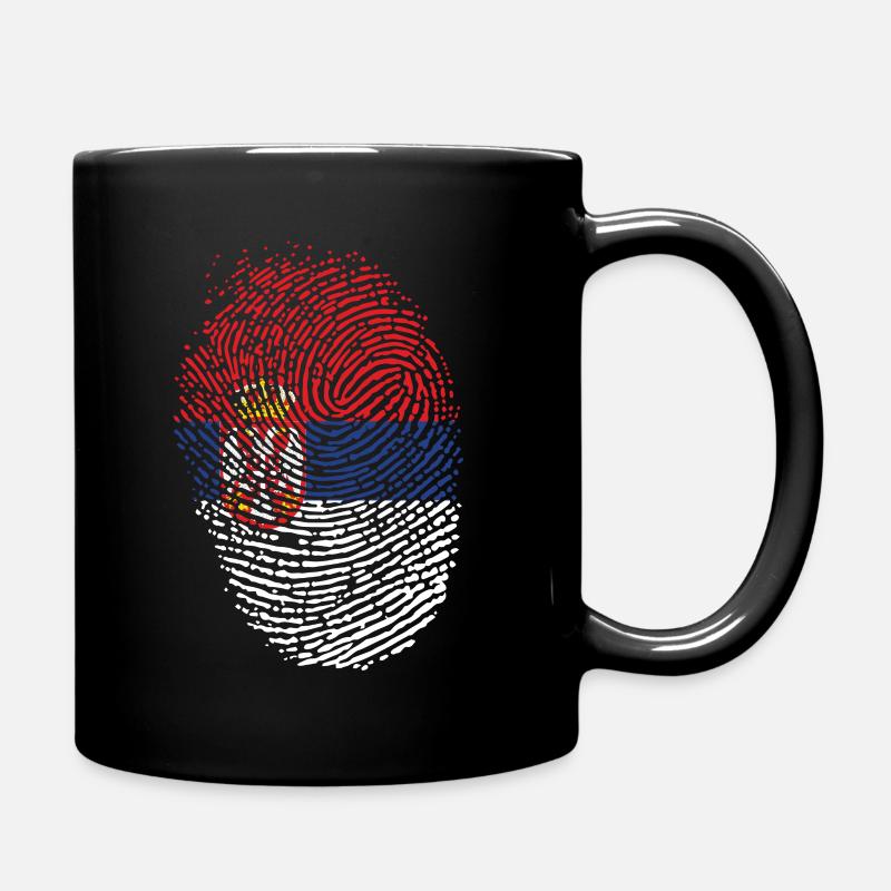 Serbien - Tasse einfarbig - Schwarz