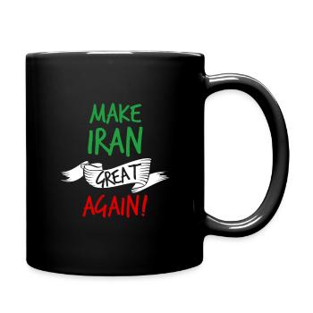 Make Iran Great Again colored v1 - Tasse einfarbig - Schwarz - Rechts