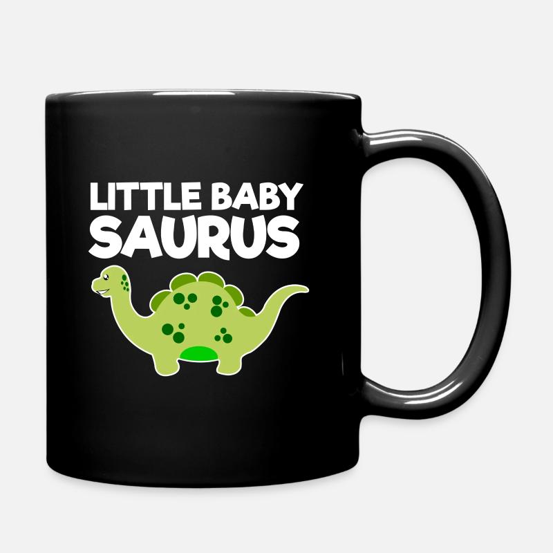 Green Little Baby Saurus v2 - Tasse einfarbig - Schwarz