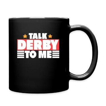TALK DERBY - Full Colour Mug - black - Right