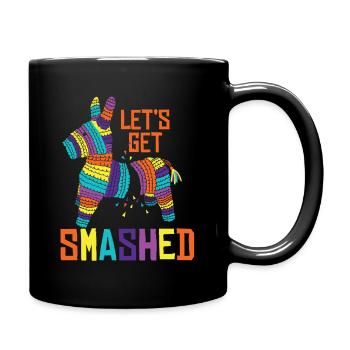 Pinata Mexico Gift Broken Gift Idea - Full Colour Mug - black - Right