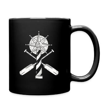 Phare mer lumière cadeau eau étoile - Mug uni - noir - Droite