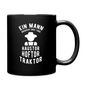 Agriculteur Tshirt Cadeaux pour les agriculteurs tracteur - Mug uni - noir - Droite