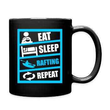 Boating Water sports rafting - Full Colour Mug - black - Right