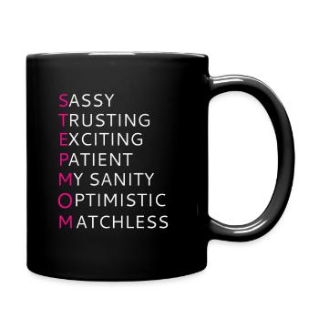 Mignon Étape Maman Design - Mug uni - noir - Droite