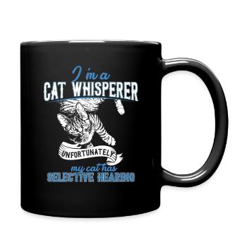 Cats gift cat cat lady animal fun - Full Colour Mug - black - Right