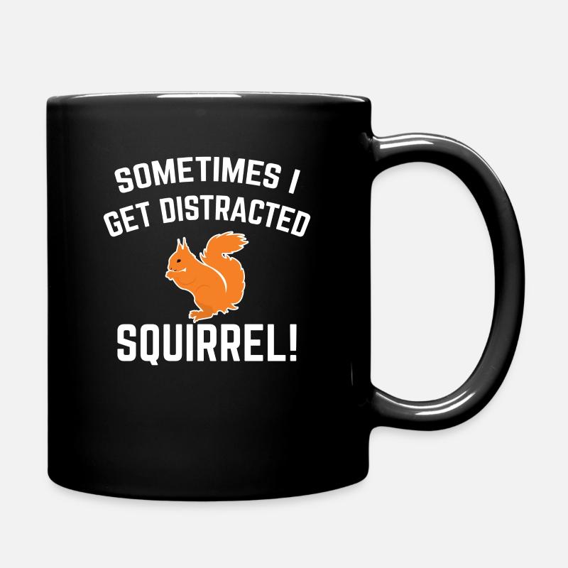 Eichhörnchen Tshirt Geschenk Tierfreunde Lustig - Tasse einfarbig - Schwarz