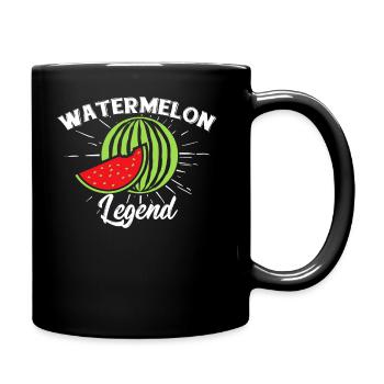 Watermelon Legend Shirt - Tasse einfarbig - Schwarz - Rechts