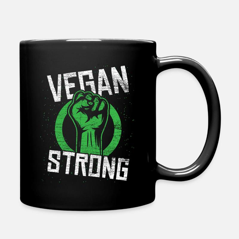 Veganer Vegetarier Gemüse Truthähne Geschenke Tier - Tasse einfarbig - Schwarz