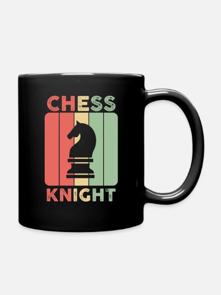 Jeu d'échecs échiquier mouvement déplacer cadeau amusant - Mug uni - noir
