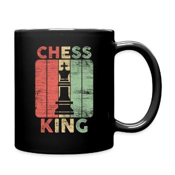 Chess King Chess Mat Gift Idea - Full Colour Mug - black - Right