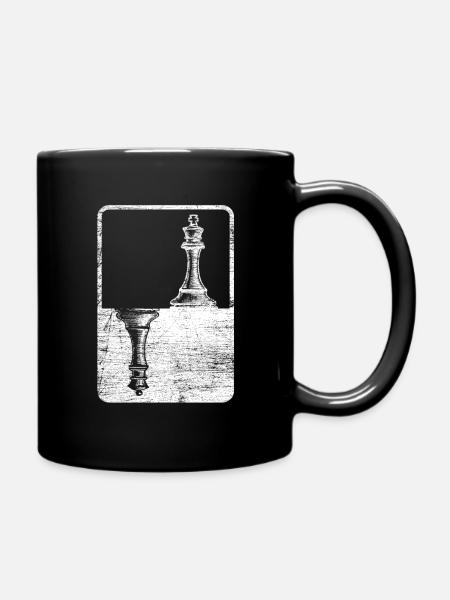 Schach Bauer Läufer Springer Geschenk Idee Nerds - Tasse einfarbig - Schwarz