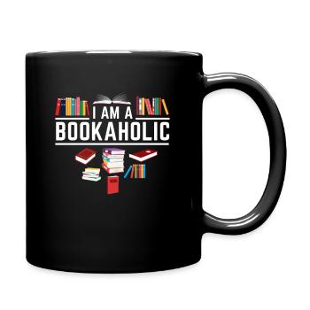 Bookworm Bookworm livre Fan Shirt cadeau drôle - Mug uni - noir - Droite