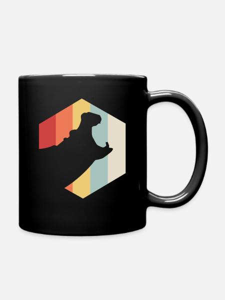 Hippo hippo animal animal rivière d’eau cadeau - Mug uni - noir