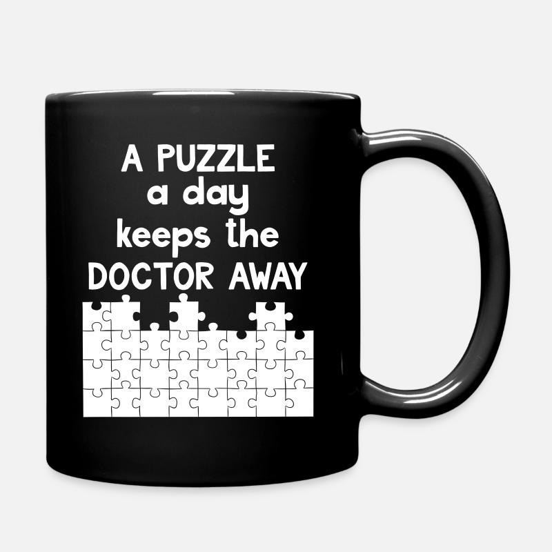 Puzzle - Puzzles - Puzzle - Cadeau - Mug uni - noir
