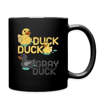 Canard canard ornithorynque animal vintage cadeau - Mug uni - noir - Droite