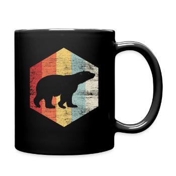 Ours polaire ours polaire cadeau pôle nord poisson eau - Mug uni - noir - Droite