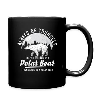 Polar Bear Gift Animal Bear Polar Bear Arctic - Full Colour Mug - black - Right