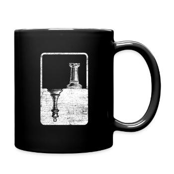Tower King Chess Piece Chess Strategy Gift - Full Colour Mug - black - Right