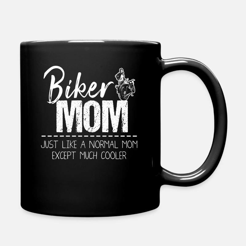 Biker Mom - Motorrad Mami - Tasse einfarbig - Schwarz