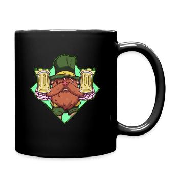 Keltisches Bier - Irish Bier - Geschenk - Tasse einfarbig - Schwarz - Rechts