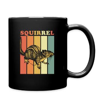 Écureuil noix forêt arbre arbre animal cadeau idée - Mug uni - noir - Droite