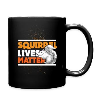 Écureuil noix forêt arbre arbre animal cadeau idée - Mug uni - noir - Droite