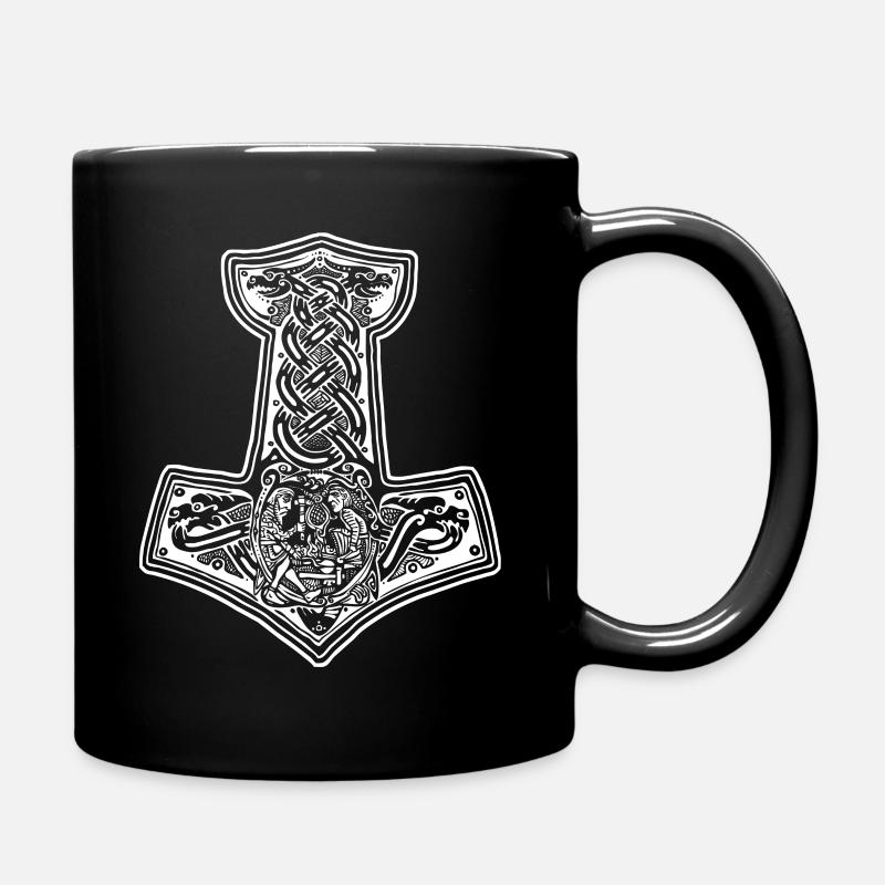 Mjölnir - Tasse einfarbig - Schwarz