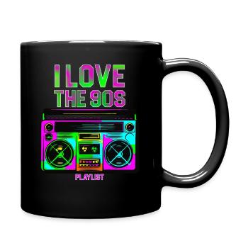 I LOVE 90S - Full Colour Mug - black - Right